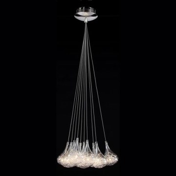 Searchlight - Luster na lanku 10xG4/20W/230V lesklý chróm