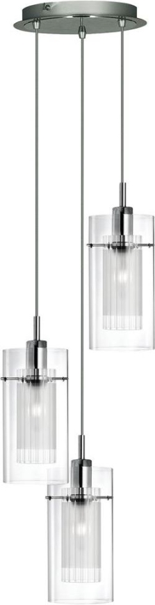 Searchlight - Luster na lanku DUO 3xE14/60W/230V matný chróm