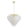 Searchlight - Luster na reťazi FEATHER 10xE14/60W/230V