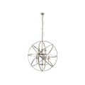 Searchlight - Luster na reťazi ORBIT 8xE14/60W/230V mosadz