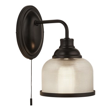 Searchlight - Nástenná lampa BISTRO 1xE27/60W/230V čierna