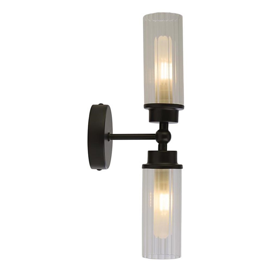 Searchlight - Nástenné svietidlo IMPERIAL 2xG9/33W/230V čierne