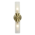 Searchlight - Nástenné svietidlo IMPERIAL 2xG9/33W/230V mosadz