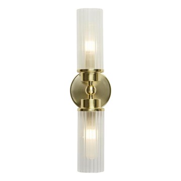 Searchlight - Nástenné svietidlo IMPERIAL 2xG9/33W/230V mosadz