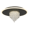 Searchlight - stmievateľné LED stropné svietidlo DELUGE LED/20W/230V priemer 31,5 cm čierne