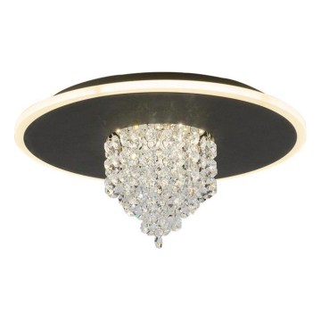 Searchlight - stmievateľné LED stropné svietidlo DELUGE LED/20W/230V priemer 31,5 cm čierne