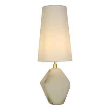 Searchlight - Stolná lampa APEX 1xE27/60W/230V biela/šedá