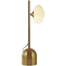 Searchlight - Stolná lampa PEBBLE 1xG9/7W/230V zlatá