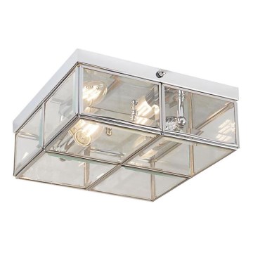 Searchlight - Stropné svietidlo FLUSH 2xE14/40W/230V lesklý chróm