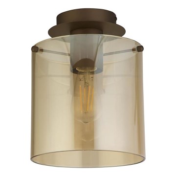 Searchlight - Stropné svietidlo SWEDEN 1xE27/60W/230V pr. 22 cm hnedá/dymová