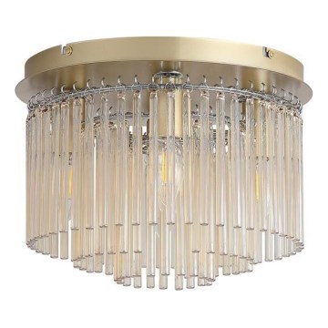 Searchlight - Stropné svietidlo SWIZZLE 5xE14/60W/230V pr. 32 cm zlaté