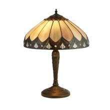 Searchlight - Tiffany stolná lampa PEARL 2xE27/60W/230V