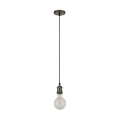Searchlight - Závesný luster na lane SUSPENSION 1xE27/60W/230V antracit