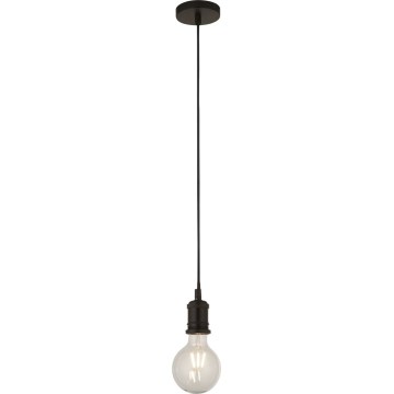 Searchlight - Závesný luster na lane SUSPENSION 1xE27/60W/230V čierna