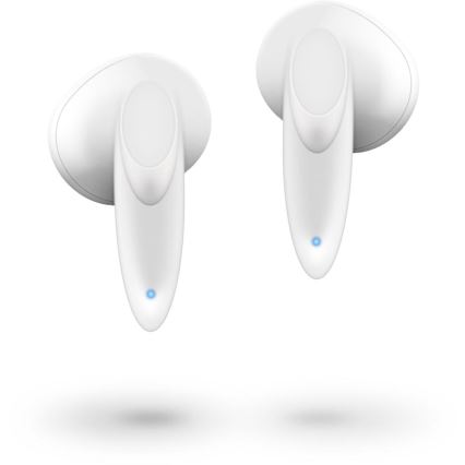 Sencor - Bezdrôtové slúchadlá 230 mAh + 2x 25 mAh IPX4 biela