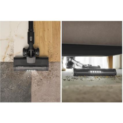 Sencor - Bezdrôtový tyčový vysávač 2 v 1 200 W/2600 mAh čierny