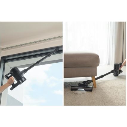 Sencor - Bezdrôtový tyčový vysávač 2 v 1 200 W/2600 mAh čierny