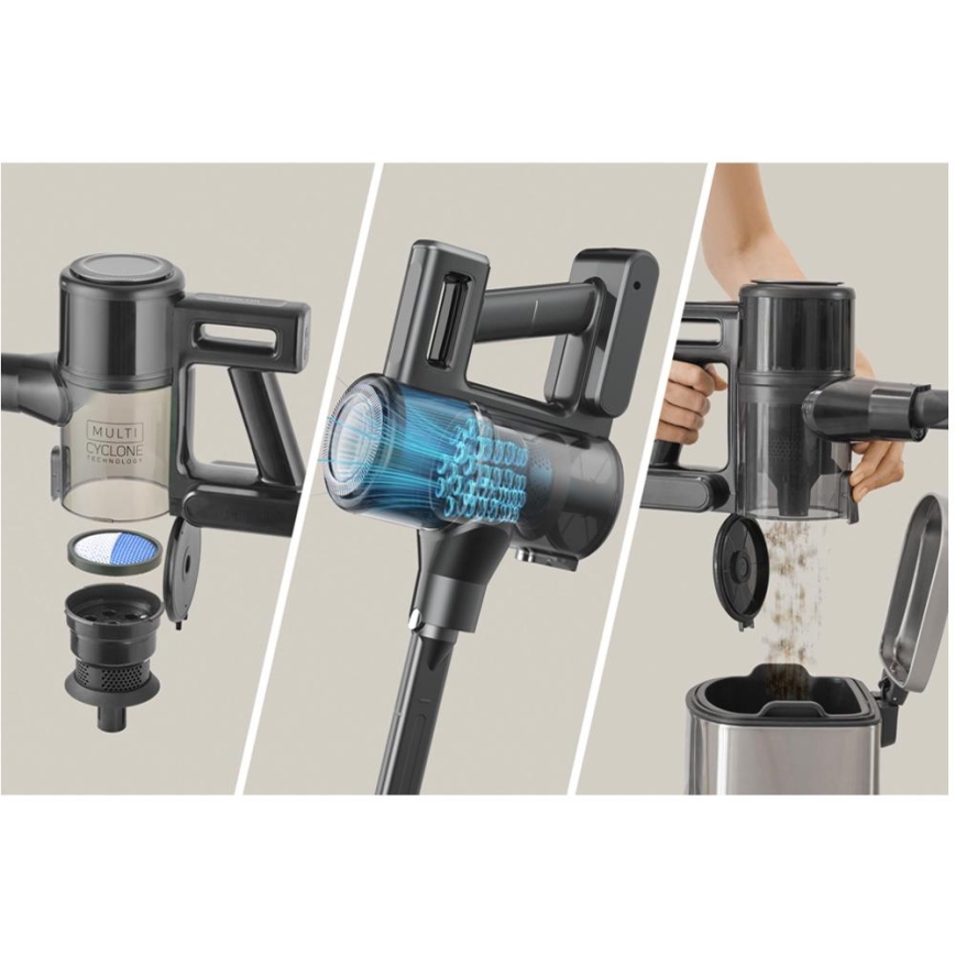 Sencor - Bezdrôtový tyčový vysávač 2 v 1 200 W/2600 mAh čierny