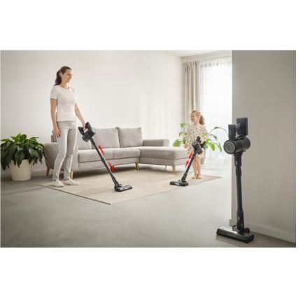 Sencor - Bezdrôtový tyčový vysávač 2 v 1 200 W/2600 mAh čierny