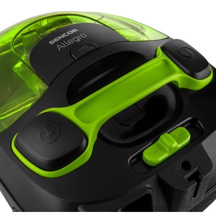 Sencor - Bezvreckový vysávač 1,5 l 890W/230V zelená/čierna