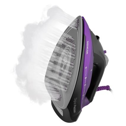 Sencor - Digitálna naparovacia žehlička 2700W/230V fialová/čierna