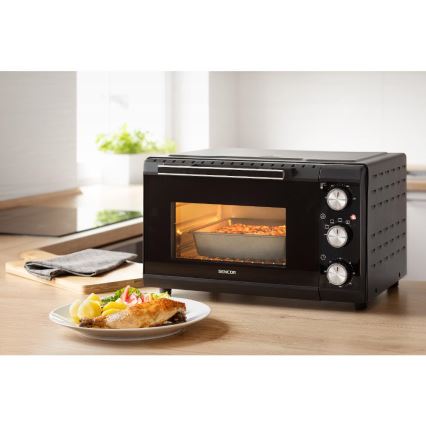 Sencor - Elektrická rúra 20 l 1650W/230V čierna