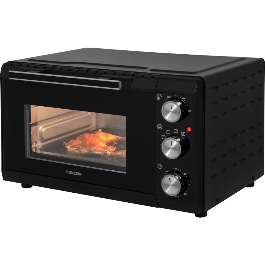 Sencor - Elektrická rúra 20 l 1650W/230V čierna