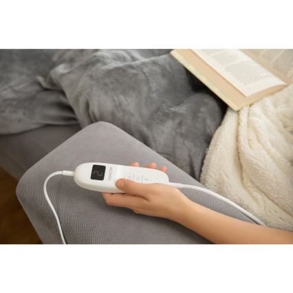 Sencor - Elektrická vyhrievacia deka 160W/230V 180x130 cm sivá