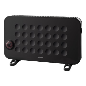 Sencor - Elektrický priamotop/konvektor 750/1250/2000W/230V termostat IP24 čierna