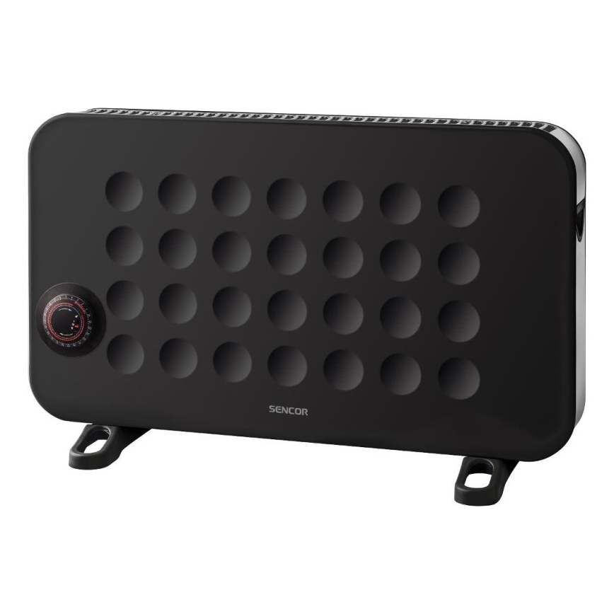 Sencor - Elektrický priamotop/konvektor 750/1250/2000W/230V termostat IP24 čierna