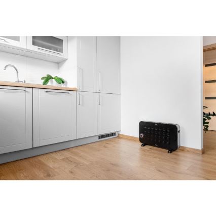 Sencor - Elektrický priamotop/konvektor 750/1250/2000W/230V termostat IP24 čierna