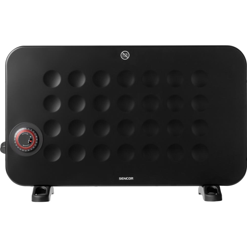 Sencor - Elektrický priamotop/konvektor 750/1250/2000W/230V termostat IP24 čierna