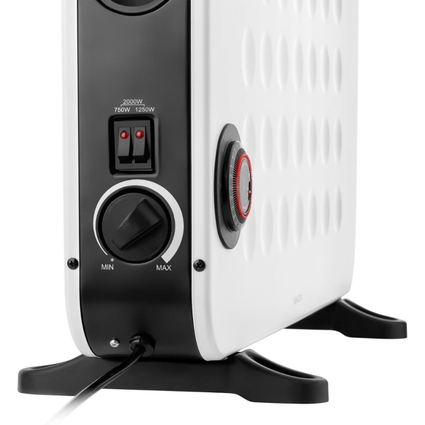 Sencor - Elektrický priamy ohrievač/konvektor 750/1250/2000W s termostatom
