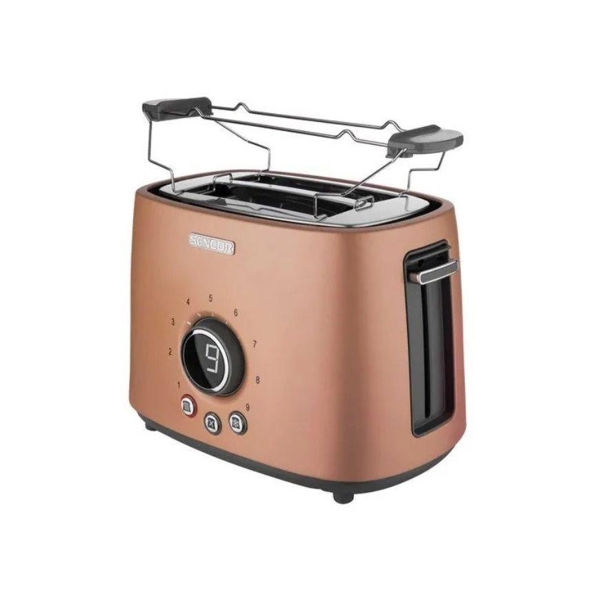 Sencor -  Hriankovač s dvoma otvormi a rozpekačom 1000W/230V medená