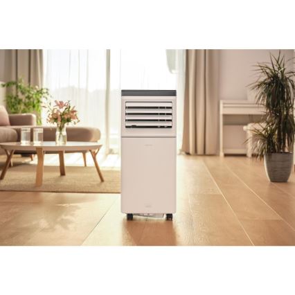 Sencor - Inteligentná mobilná klimatizácia 3 v 1 vrátane kompletného príslušenstva 760W/230V 7000 BTU Wi‑Fi biela + diaľkové ovládanie
