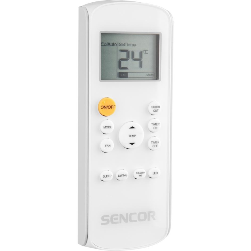 Sencor - Inteligentná mobilná klimatizácia 3v1 vrátane kompletného príslušenstva 1450W/230V 12000 BTU Wi-Fi čierna + diaľkové ovládanie