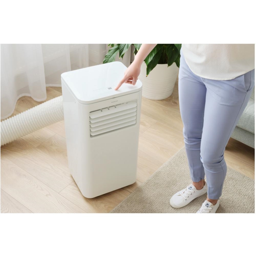 Sencor - Inteligentná mobilná klimatizácia 3v1 vrátane kompletného príslušenstva 760W/230V 7000BTU Wi-Fi + diaľkové ovládanie