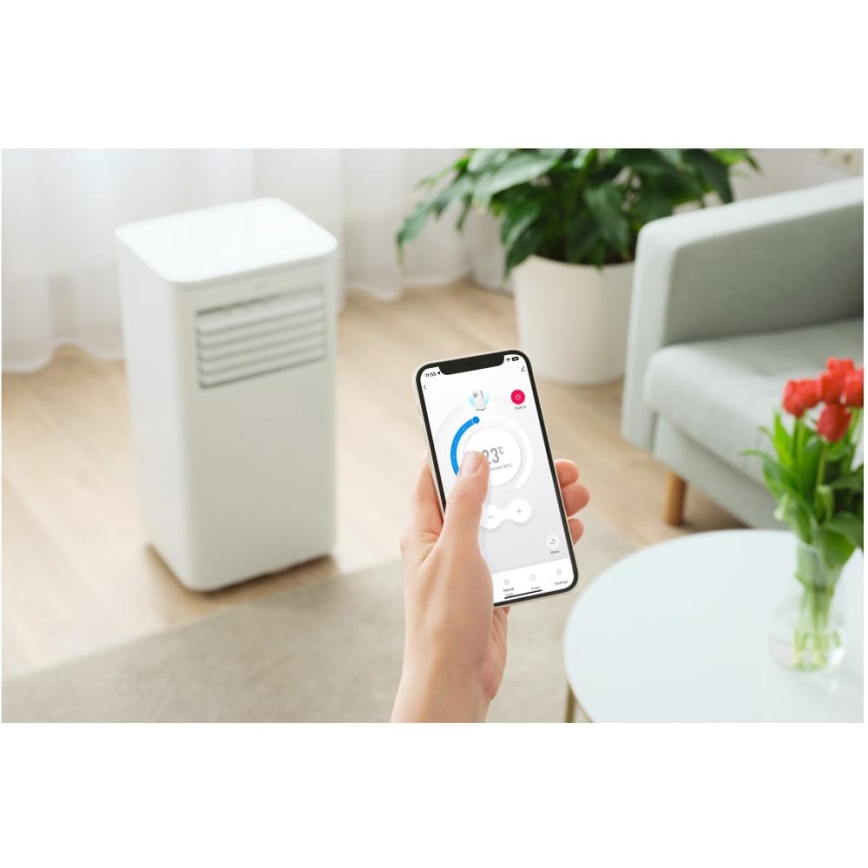 Sencor - Inteligentná mobilná klimatizácia 3v1 vrátane kompletného príslušenstva 760W/230V 7000BTU Wi-Fi + diaľkové ovládanie