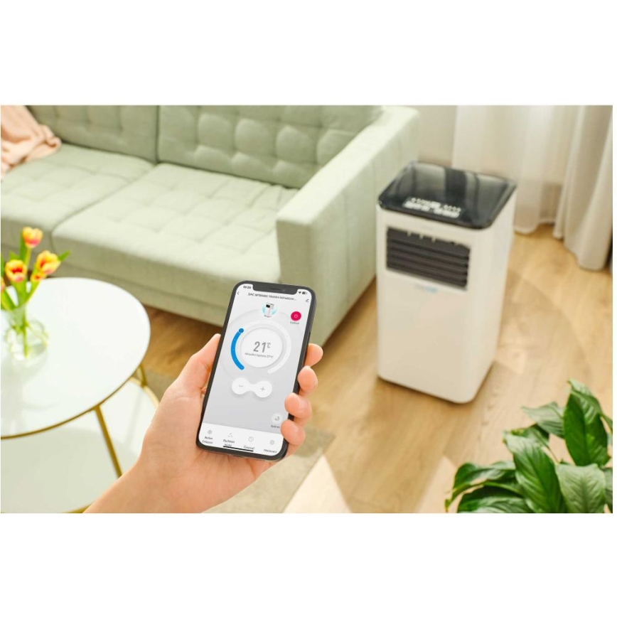 Sencor - Inteligentná mobilná klimatizácia 3v1 vrátane kompletného príslušenstva 805W/230V 8000 BTU Wi-Fi + diaľkové ovládanie