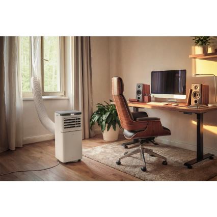Sencor - Inteligentná mobilná klimatizácia 3v1 vrátane kompletného príslušenstva 815W/230V 8000 BTU Wi-Fi biela + diaľkové ovládanie