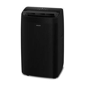 Sencor - Inteligentná mobilná klimatizácia 4v1 vrátane kompletného príslušenstva 900W/230V 9000 BTU Wi-Fi čierna + diaľkové ovládanie