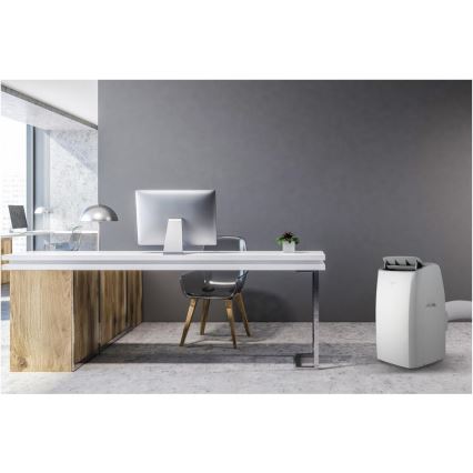Sencor - Inteligentná prenosná klimatizácia 5 v 1 vrátane kompletného príslušenstva 733W/230V 9000 BTU Wi-Fi biela + diaľkové ovládanie
