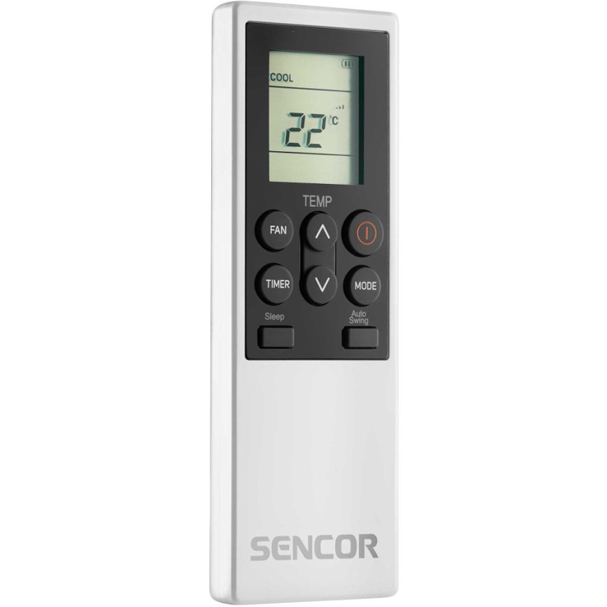 Sencor - Inteligentná mobilná klimatizácia 4 v 1 vrátane kompletného príslušenstva 1750 W/230 V 18 000 BTU Wi-Fi biela + diaľkové ovládanie