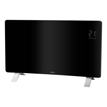 Sencor - Inteligentný elektrický priamotop/konvektor 1200/2400W/230V IP24 Wi-Fi čierny
