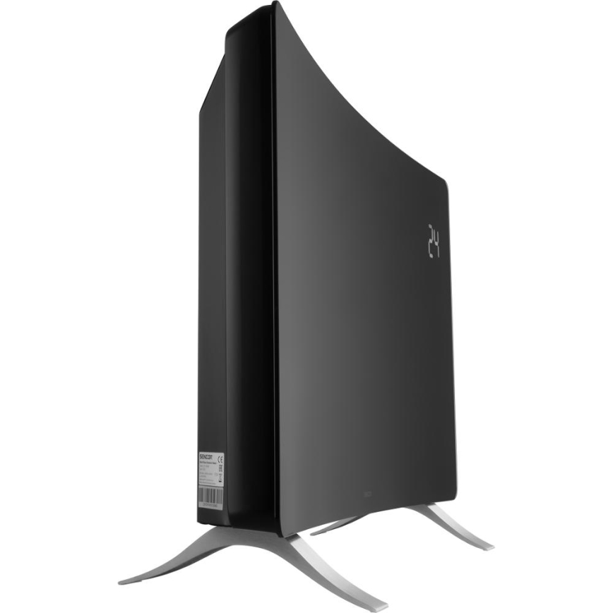 Sencor - Inteligentný elektrický priamotop/konvektor 1200/2400W/230V IP24 Wi-Fi čierny