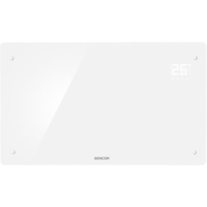 Sencor - Inteligentný elektrický priamotop/konvektor 2000W/230V IP24 Wi-Fi biela + diaľkové ovládanie
