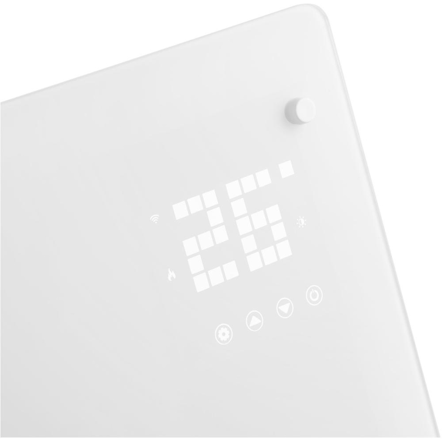 Sencor - Inteligentný elektrický priamotop/konvektor 2000W/230V IP24 Wi-Fi biela + diaľkové ovládanie