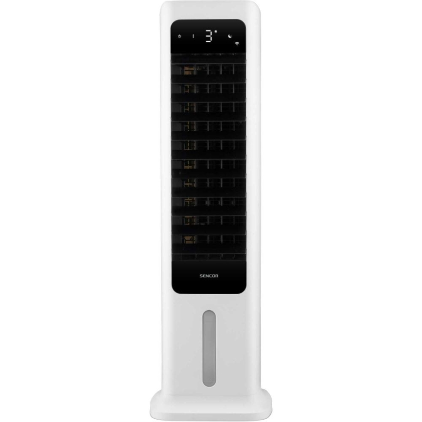 Sencor - Inteligentný mobilný ochladzovač vzduchu 60W/230V Wi-Fi biela + diaľkové ovládanie