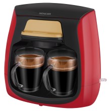 Sencor - Kávovar s dvoma hrnčekmi 500W/230V