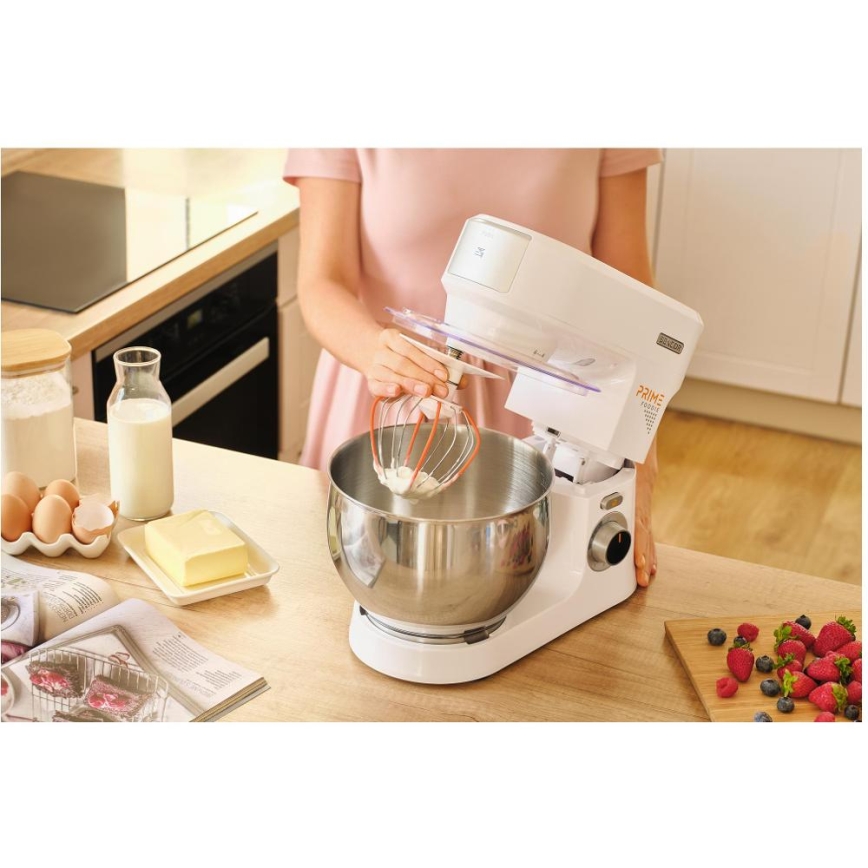 Sencor - Kuchynský robot s nerezovou miskou 1000W/230V biely